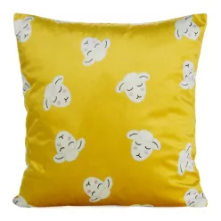 Po bársony párnahuzat Mustársárga 45x45 cm