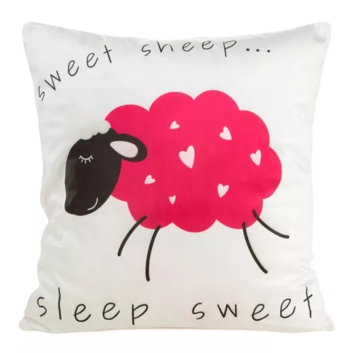 Po bársony párnahuzat Fehér 45x45 cm