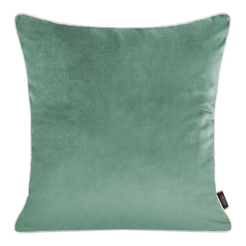 Kétoldalú párnahuzat bársony és len szövetből Türkiz 45x45 cm