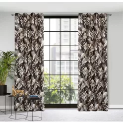   Magi fekete - fehér függöny bársony sötétítő 140x250 cm