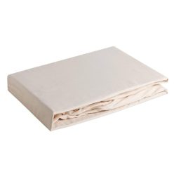   Nova3 pamut-szatén gumis lepedő Meleg bézs 100x200 cm +25 cm
