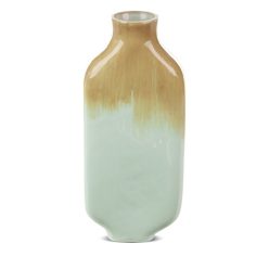 Bali üveg váza Bézs/menta 14x7x33 cm