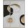 Modern absztrakt kézzel festett falikép 495b Fehér/fekete/arany 80x100 cm