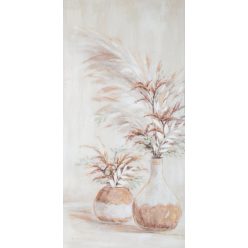   Csendélet festmény kézzel festett falikép 497b Bézs 60x120 cm