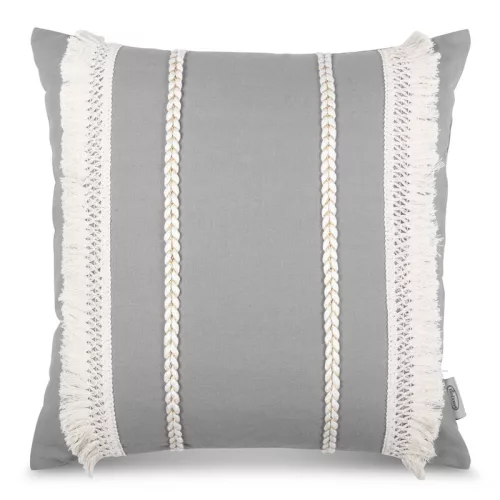Boho párnahuzat Szürke 45x45 cm