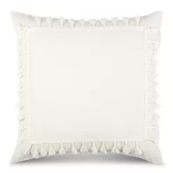 Boho párnahuzat Krémszín 45x45 cm