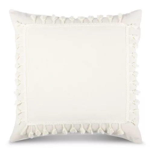 Boho párnahuzat Krémszín 45x45 cm