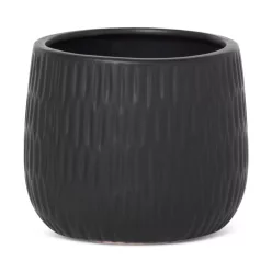 Moni kerámia kaspó Fekete 16x16x13 cm