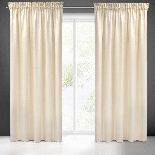 Sibel Pierre Cardin bársony sötétítő függöny Krémszín 140x270 cm
