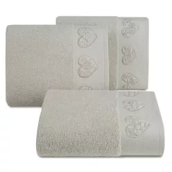 Kamila díszes törölköző Ezüst 50x90 cm
