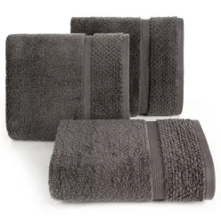 Vilia csíkos törölköző Barna 50x90 cm