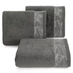 Agis jacquard törölköző Acélszürke 30x50 cm