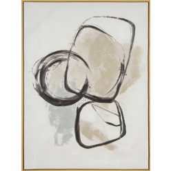 Modern absztrakt festmény kerettel 579 Bézs 60x80 cm