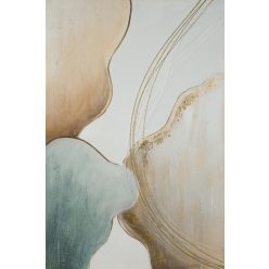 Absztrakt festmény 592 Bézs/türkiz 60x90 cm