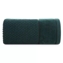 Frida velúr törölköző Sötétzöld 30x50 cm