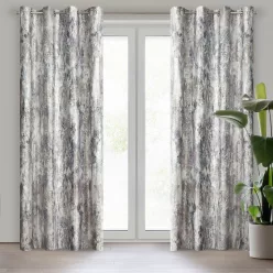   Malia bársony sötétítő függöny Acélszürke 140x250 cm