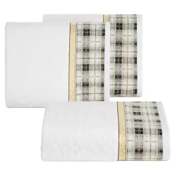   Angel karácsonyi törölköző jacquard szegéllyel Fehér 70x140 cm