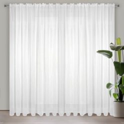   Lucy fényáteresztő függöny voile anyagból Fehér 400x270 cm