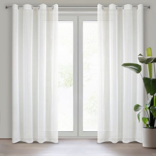 Lucy fényáteresztő függöny voile anyagból Krémszín 140x250 cm