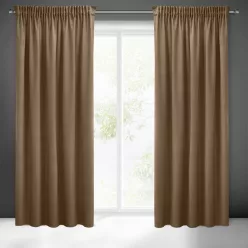   Sibel Pierre Cardin bársony sötétítő függöny Barna 140x270 cm