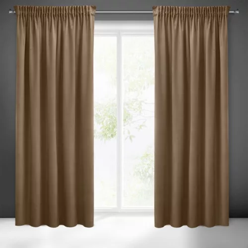 Sibel Pierre Cardin bársony sötétítő függöny Barna 140x270 cm