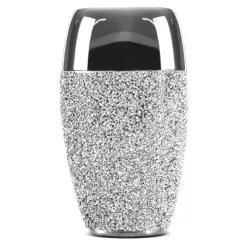 Palmera kerámia váza Ezüst 14x10x24 cm