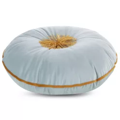 Bojtos kerek díszpárna Világos menta 40x20 cm