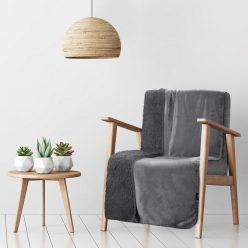 Tedy karosszék takaró Acélszürke 70x160 cm