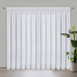   Arleta függöny finom fényű sifon szövetből Fehér 350x270 cm