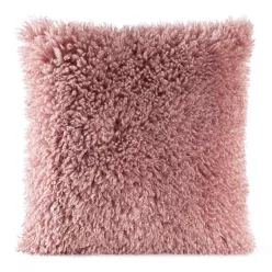   Sana szőrme hatású párnahuzat Púder rózsaszín 45x45 cm
