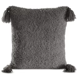   Elda rojtos szőrme hatású párnahuzat Acélszürke 45x45 cm