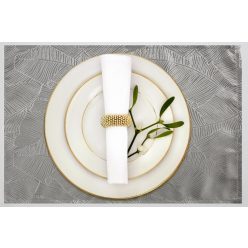 Isla jacquard 4db-os tányér alátét szett Ezüst 30x40 cm