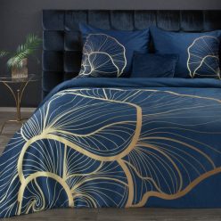   Premium4 pamut-szatén ágyneműhuzat Sötétkék 160x200 cm - 70x80 cm 2db