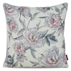   Len13 párnahuzat lenvászon szerű anyagból Púder rózsaszín 45x45 cm