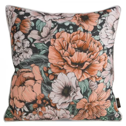 Len16 párnahuzat lenvászon szerű anyagból Púder rózsaszín 45x45 cm