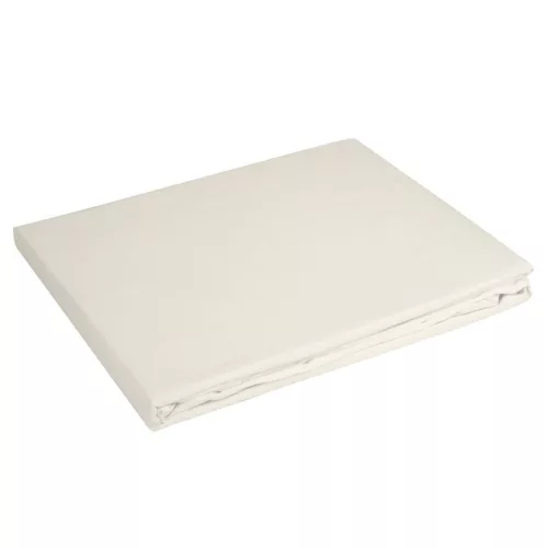 Dina pamut-szatén lepedő Krémszín 220x210 cm