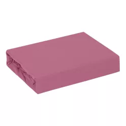   Adela jersey pamut gumis lepedő Rózsaszín 90x200 cm +25 cm