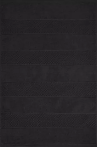 Jessi pamut fürdőszoba szőnyeg Fekete 60x90 cm