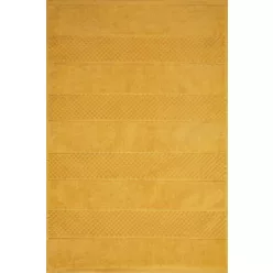 Jessi pamut fürdőszoba szőnyeg Mustársárga 60x90 cm