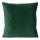 Elora egyszínű bársony párnahuzat Sötétzöld 45x45 cm
