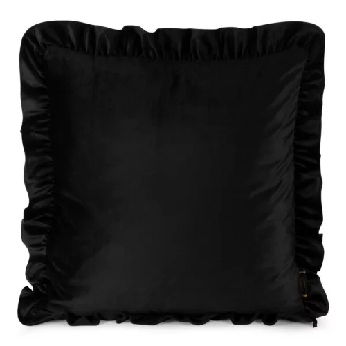 Brenda bársony párnahuzat Fekete 45x45 cm
