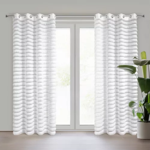 Dana rojtos dekor függöny etaminból Fehér 140x250 cm