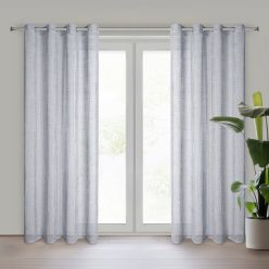 Neli fényáteresztő függöny Ezüst 140x250 cm