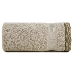 Abbie puha törölköző díszes peremmel Bézs 30x50 cm