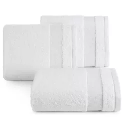   Nessy pamut törölköző vastag fényes csíkkal Fehér 30x50 cm