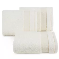   Nessy pamut törölköző vastag fényes csíkkal Krémszín 30x50 cm