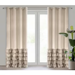 Dani fodros bársony függöny Bézs 140x250 cm
