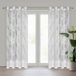   Linnea jacquard mintés modern fehér függöny Fehér 140x250 cm