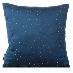   Ariadna apró kövekkel díszített bársony párnahuzat Gránátkék 45x45 cm