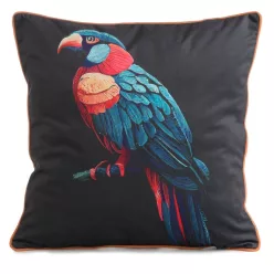 Velvet bársony párnahuzat Fekete 45x45 cm